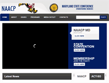 Tablet Screenshot of naacpmd.com